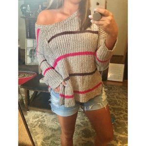 FP Oversized Stripe Sweater